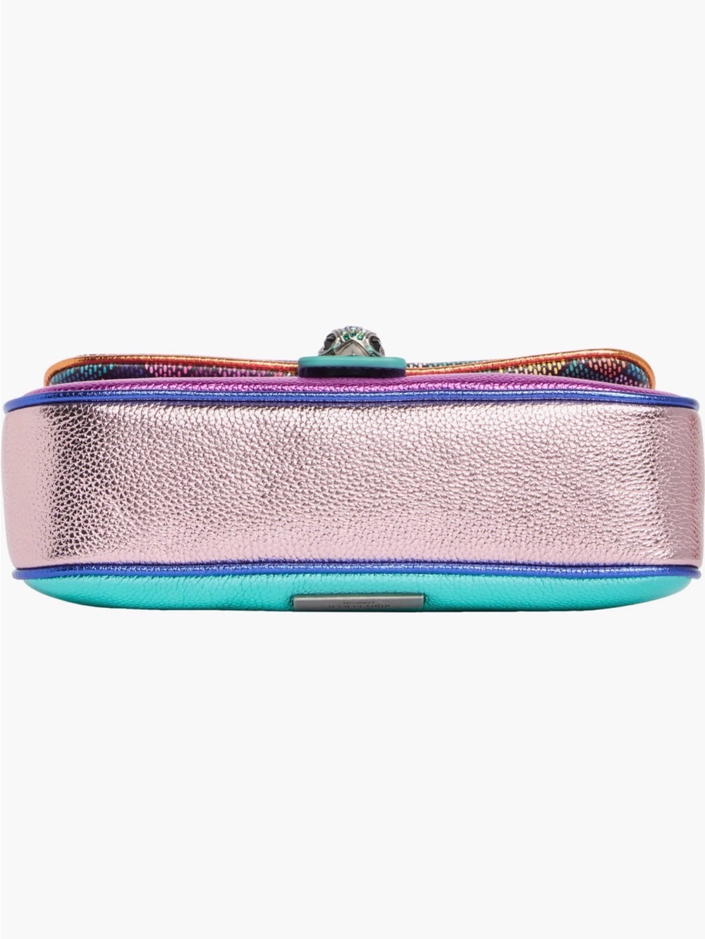 Kurt Geiger Camden Flap Pink Multicolor Woven Flap Shoulder Bag. Stunning 🤩 - Picture 6 of 6